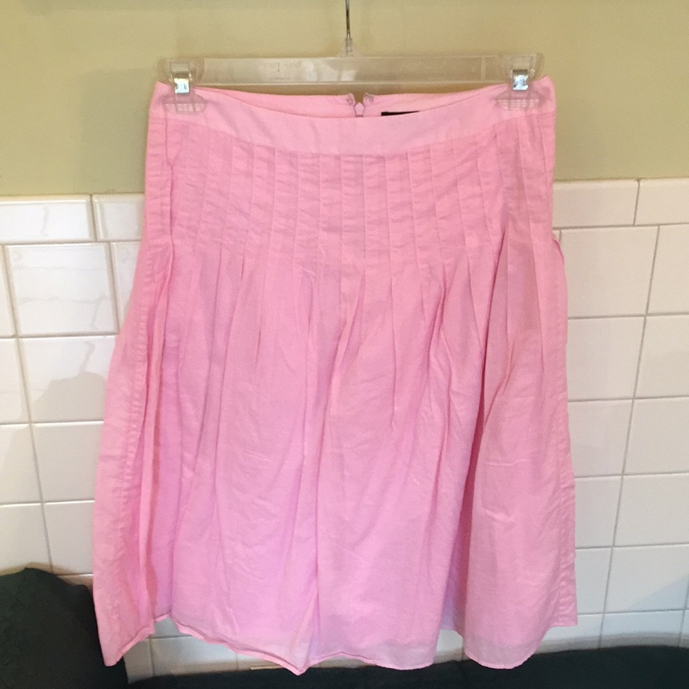 Pleated pink J. Crew Skirt